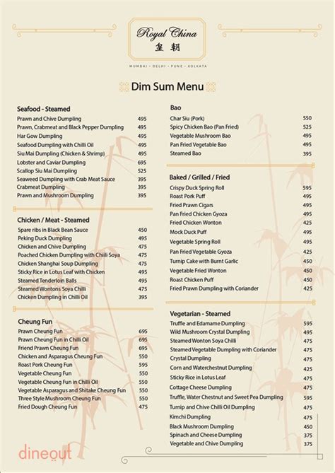 royal china chanakyapuri menu|Menu .